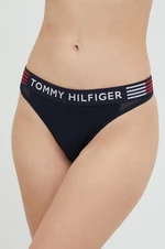 Tanga Tommy Hilfiger tmavomodrá barva