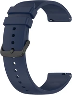 4wrist Univerzální silikonový řemínek s černou sponou 20 mm - Dark Blue