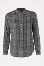 Tommy Hilfiger Košeľa - GLENN PLAID PRT BLOUSE LS sivá