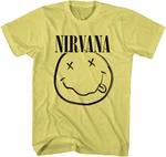 Nirvana Tričko Inverse Smiley Yellow S