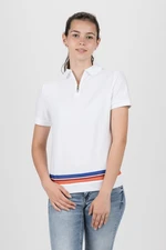 Polo tričko - TOMMY HILFIGER CHRISTINE STR PQ POLO SS biele