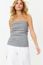 Trendyol Gray Knitted Blouse