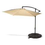 Beżowy parasol ogrodowy bez podstawy Bonami Essentials Happy Sun, ø 300 cm