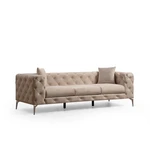 Beżowa aksamitna sofa 237 cm Como – Artie