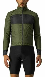 Castelli Unlimited Puffy Jacket Light Military Green/Dark Gray 2XL Kurtka