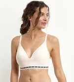 DIM ICONS PADDED TRIANGLE BRA - Women's boneless reinforced bra - cream