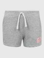 Gray girls' shorts logo GAP