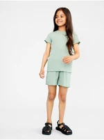 Dark green girls' ribbed shorts name it Tara - unisex