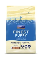 FISH4DOGS Granule malé pre šteniatka Finest biela ryba so zemiakmi 1,5kg, 2m+