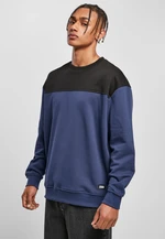 Crewneck top block dark blue/black