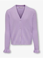 Light purple girly cardigan ONLY Sally - Girls