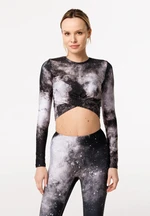 Bittersweet Paris Woman's Dark Nebula Gaia Longsleeve Top GLT-C-Print BSP1164