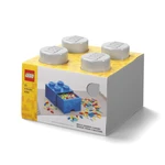 LEGO úložný box 4 s šuplíkem - šedá