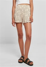 AOP Viscose Resort Women's Soft-Seagrass Flower Shorts