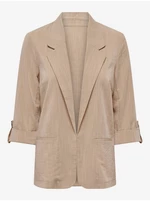 Beige women's brindle jacket ONLY Marsa