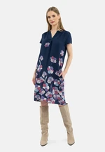 Volcano Woman's Dress G-JUNE Navy Blue