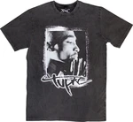 2Pac T-shirt Spray Photo Stone Wash Unisex Charcoal Grey S