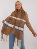 Brown long women's scarf