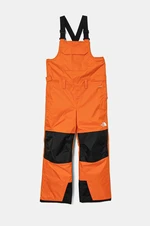 Dětské lyžařské kalhoty The North Face FREEDOM INSULATED BIB oranžová barva, NF0A88UZ1OP1