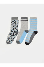 LC Waikiki 3-Pack of Lcw Patterned Women's Socks