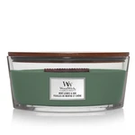 WOODWICK Vonná sviečka loď Mint Leaves & Oak 453,6 g