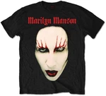 Marilyn Manson Maglietta Red Lips Unisex Black S