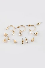 DEFACTO Woman's 12-Piece Gold Earrings