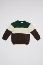 DEFACTO Baby Boy Crew Neck Color Block Knitwear Sweater