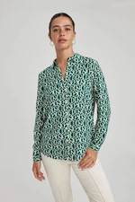 DEFACTO Regular Fit Long Sleeve Patterned Shirt