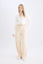 DEFACTO Darted Trousers Wide Leg Normal Waist Wide Pocket Wide Leg