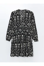 LC Waikiki Crazy Collar Patterned Women's Dress