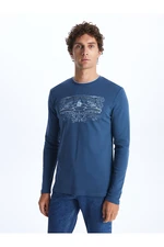 LC Waikiki Crew Neck Long Sleeve Printed Men's T-Shirt