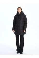 LC Waikiki Women's Hooded Plain Puffer Coat