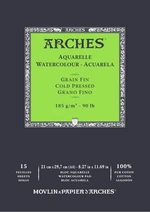 Arches Watercolour Cold Pressed Pad Natural White Skizzenbuch 29,7 x 21 cm 300 g