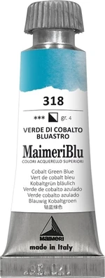 Maimeri Blu Peinture aquarelle Cobalt Green Blueish 318 12 ml 1 pc