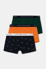 Dětské boxerky Tommy Hilfiger 3-pack oranžová barva, UB0UB00551