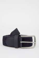 DEFACTO Men&#39;s Rectangular Buckle Jean Belt