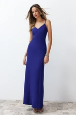 Trendyol Saks Fitted Woven Long Elegant Evening Dress