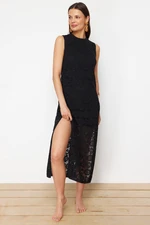 Trendyol Black Openwork Knitted Dress Knitwear Dress