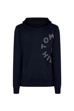 Tommy Hilfiger Sweatshirt - ROUNDALL GRAPHIC HOODY blue