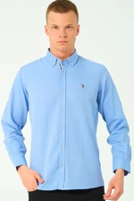 G674 DEWBERRY MEN'S SHIRT-BABY BLUE-2