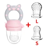 3 In 1 Baby Nipple Fresh Food Fruit Milk Feeding Bottles Nibbler Learn Feeding Drinking Water Straw Handle Teething Pacifier