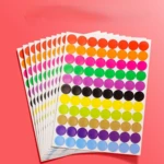 10 sheets Round Spot Circles Sealing Stiker Paper Labels Coloured Dot Stickers Adhesive Package Label Party Decoration