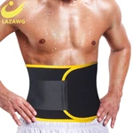 LAZAWG Men Waist Trainer Trimmer Sauna Sweat Belt Belly Corsets Control Sport Burner Workout Weight Loss Slimming Body Shaper