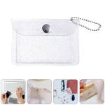 Practical Storage Pouch Transparent Card Holder Mini Things Purse Notebook Cover