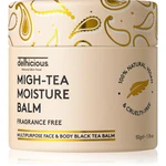 delhicious MIGH-TEA MOISTURE BALM multifunkční balzám pro velmi suchou a citlivou pleť bez parfemace 50 g