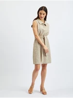 Light brown women's brindle dress ORSAY