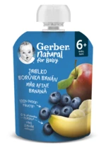 Gerber Natural Kapsička Jablko/borůvka/banán 90 g