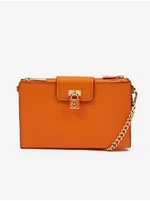 Oranžová dámska kožená crossbody kabelka Michael Kors Ruby