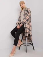 Long beige and black plaid shirt from Baltimore